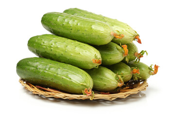cucumber on a white background