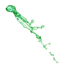 Splash of water on white background