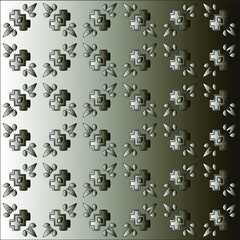 
Pattern with a black-and-white gradient . Abstract metallic background