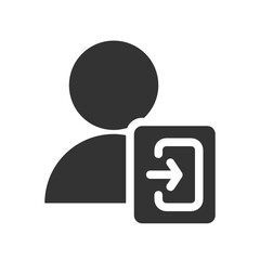 Login , Users solid icon.