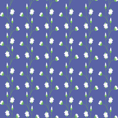 Flowers seamless pattern design for fabric printing.