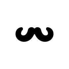 Mustache icon design template vector isolated illustration