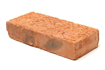 red brick isolated on white background 