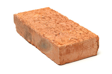 red brick isolated on white background 