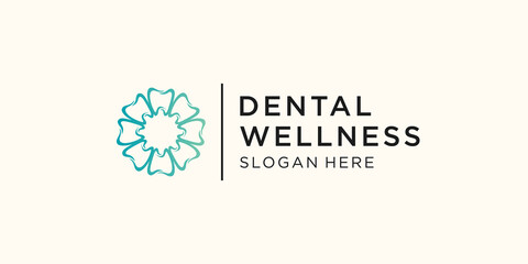 dental care logo vector template design