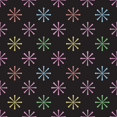Seamless pattern design for fabric printing.