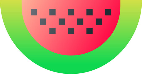 watermelon gradient icon