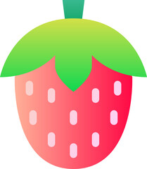 strawberry gradient icon