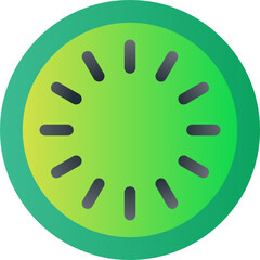 kiwi slice gradient icon