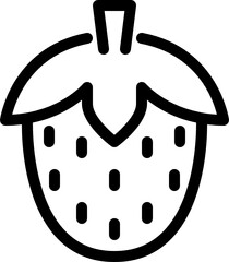 strawberry outline icon