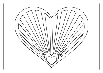 coloring heart, coloring page love, crystal coloring page