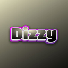 dizzy text effect editable