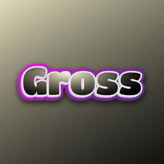 gross text effect editable