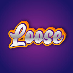 loose text effect editable