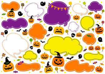 ハロウィン吹き出しセット