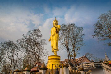 Fototapeta na wymiar 29 February 2020 at Wat Phra That Khao Noi at Nan Thailand people travel in holiday in Wat Phra That Khao Noi unseen Thailand