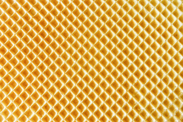Yellow waffle sheet texture background