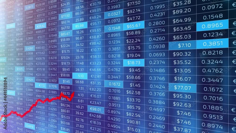 Poster artistic 3d financial business chart with red graph arrow line animation background.