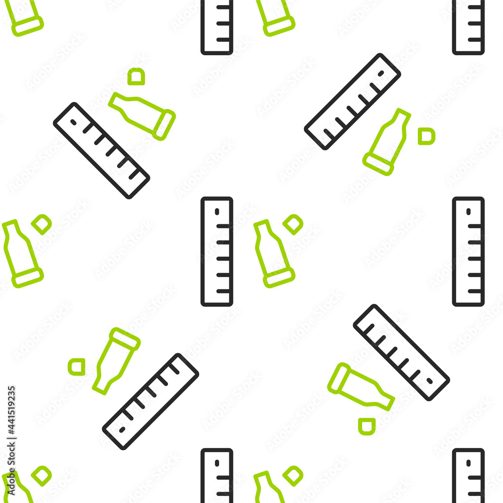 Poster line bullet casing as a piece of evidence placed with forensic ruler for documentation icon isolated