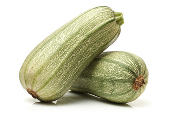 Fresh vegetable marrow. Isolated on white