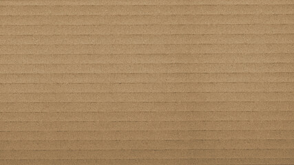 Paper box or packing paper texture, Brown horizontal line corrugated cardboard used for background, Close up