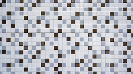 Square pattern of ceramic tile bathroom wall, Texture background