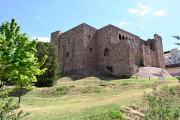 Fototapeta na wymiar Vallparadis castle in Terrasa city in Catalonia, Spain