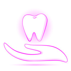 Tooth Care Design logo vector EPS File available