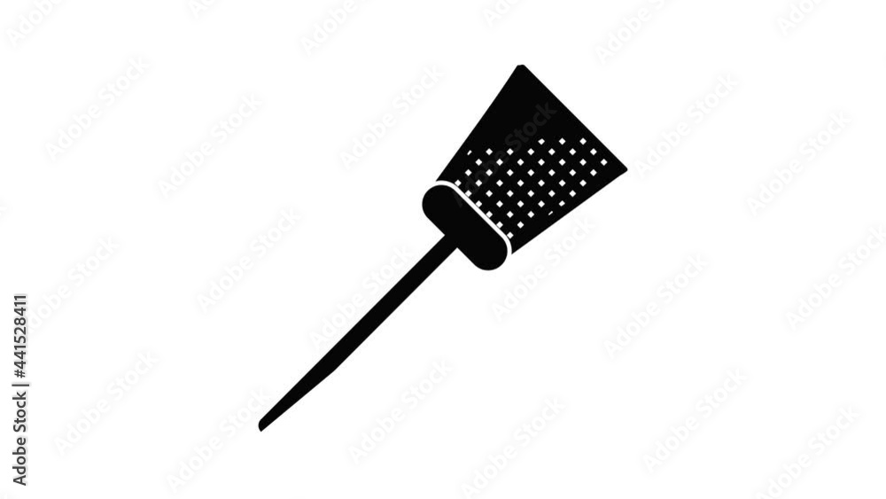 Poster swatter icon animation simple best object on white