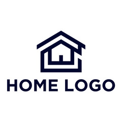 abstract house logo design vector for real estate business
