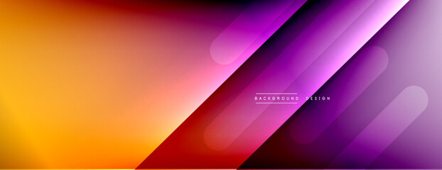Dynamic lines abstract background. 3D shadow effects and fluid gradients. Modern overlapping forms