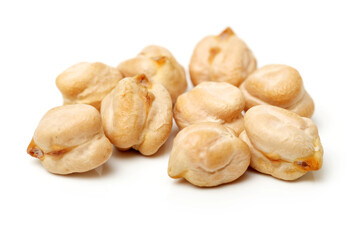 Chickpeas isolated on a white background