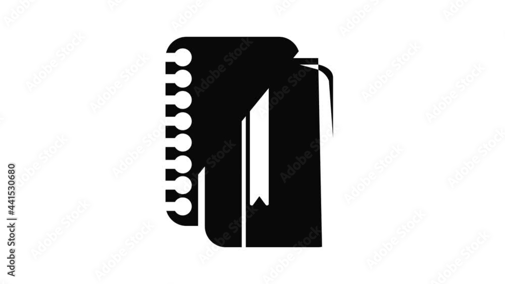Poster copy book icon animation simple best object on white