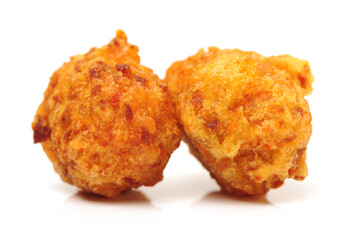 Takoyaki on white background 