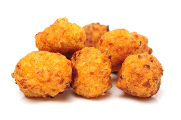 Takoyaki on white background 