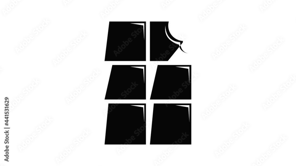 Poster bite chocolate icon animation simple best object on white
