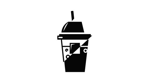 Soda icon animation simple best object on white