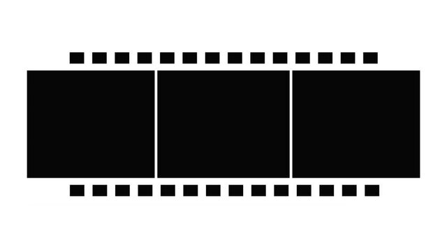 Film strip icon animation simple best object on white