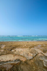 鹿児島県　沖永良部島の大津勘ビーチロック