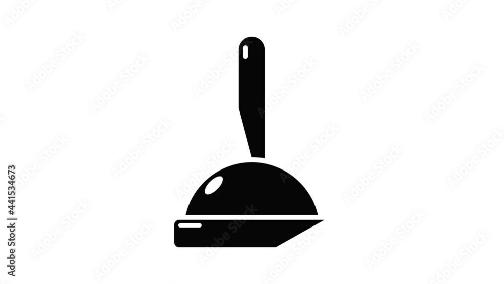 Poster plunger icon animation simple best object on white