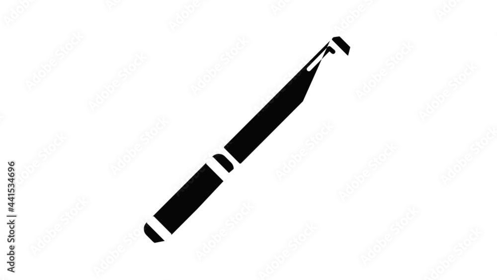 Poster pipe icon animation simple best object on white