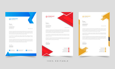 Letterhead template. Business letterhead template