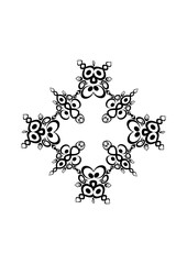 Frames of lace ethnic elements on the sheet of A4 format, surreal, black and white graphics