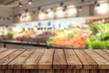 blurred of fresh market background