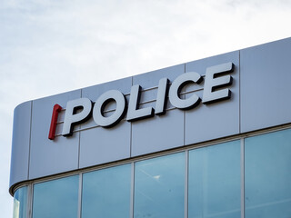 View of Auckland Police Station at College Hill.