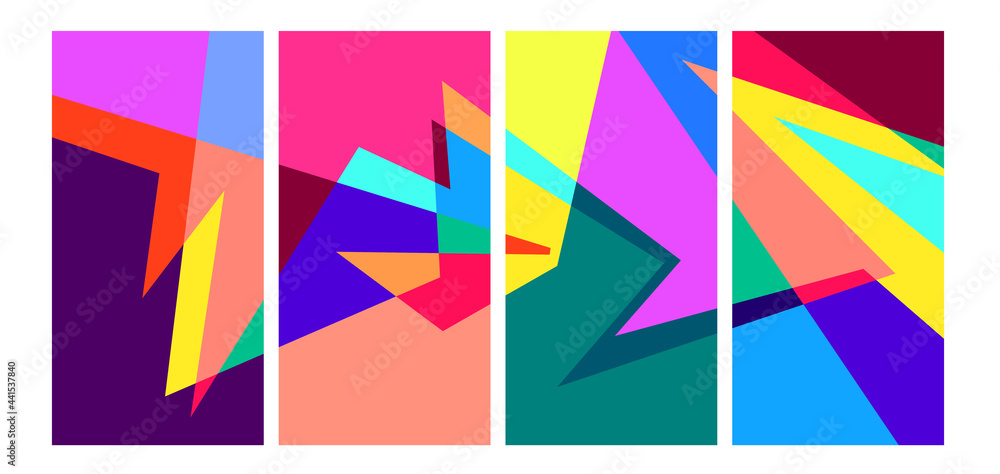 Poster Vector colorful geometric liquid abstract background pattern for social media template
