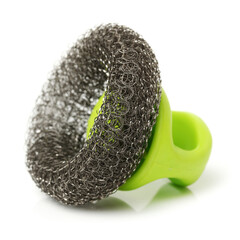 new scourers on white background 