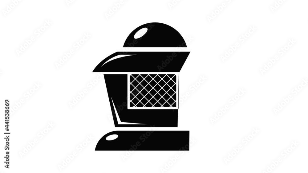 Poster beekeeper icon animation simple best object on white