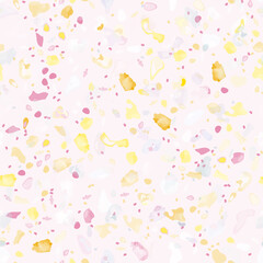 Terrazzo Texture Vector. Flooring Seamless Pattern