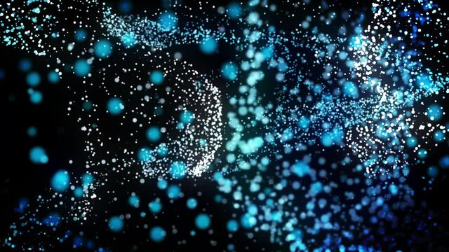 抽象的な技術の背景　コンピューターマトリックス　粒子の未来的なサイバー背景